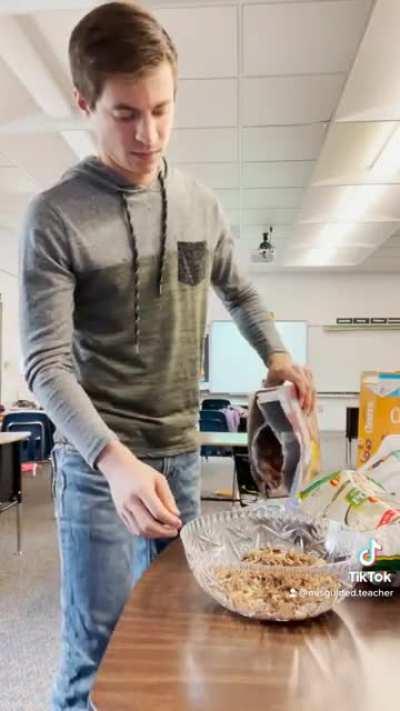 Made trail-mix of every nation for my students during the avatar final!