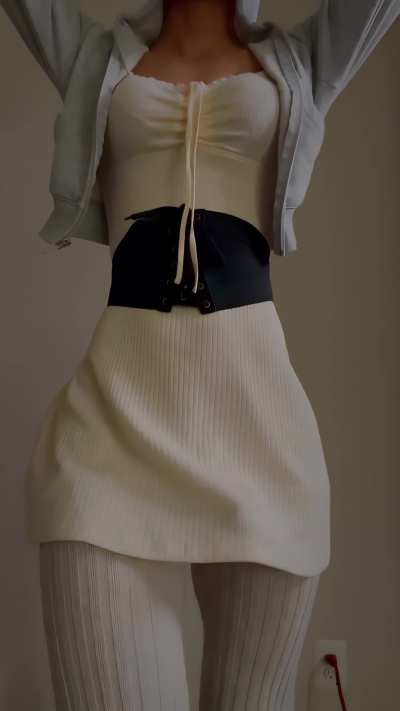 Me walking next to you while in the city on our date.