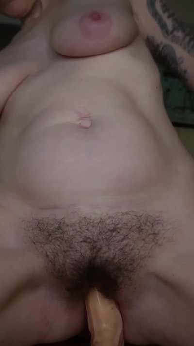 Inserting and riding this monster felt so good