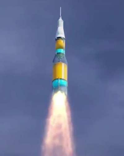 An accurate representation of the Apollo liftoff