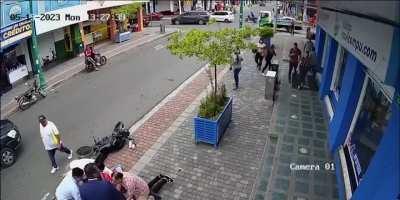 Robbing a bank with a broken bike