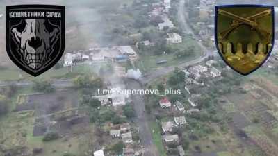 A Russian BMP-2M with occupants was destroyed during the Battles of Petropavlivka, Kharkiv region.