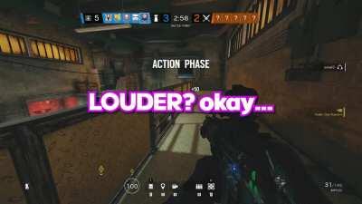 I met a very interesting person on Siege today