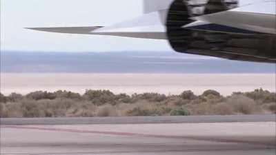 NASA's Dryden Flight Research Center's F-15B as a testbed for a small laminar flow airfoil at actual supersonic speeds.