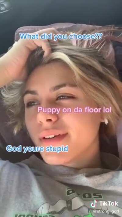 Puppy on da floor😳