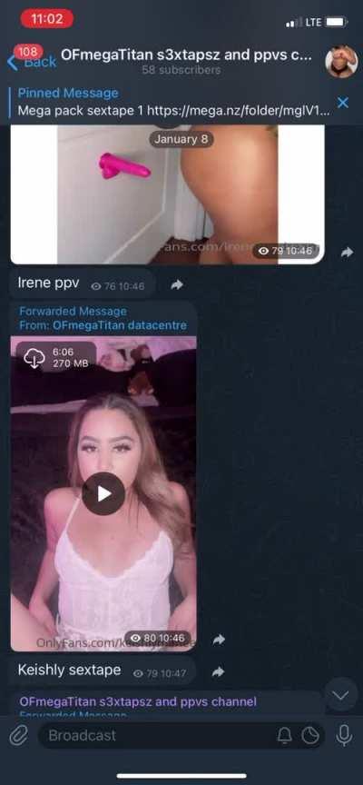 1500+ full length sextapes and over 500 mega packs with daily updates in my vip telegram channels, Dm to join now fast (entry fee)