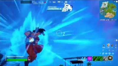 Los del fornite: agamos una colaboración con dbz que puede salir mal?