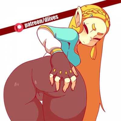 POV: Use your Sheikah Slate to capture shots of Princess Zelda's ass! (Diives)
