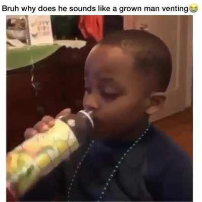 Lil Man Wasn't Having None of That 😌