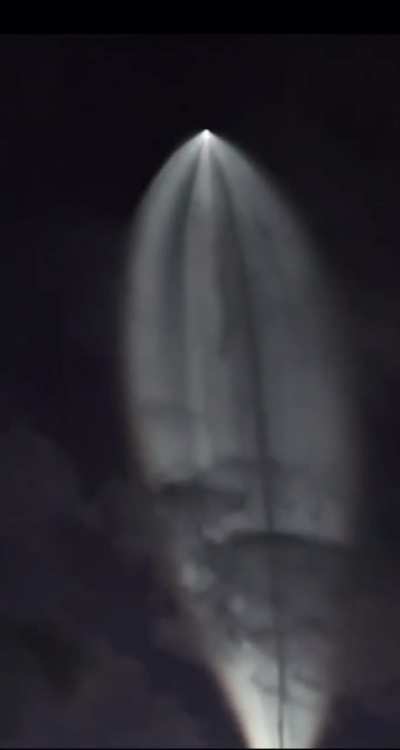 ICBM shortly after launch