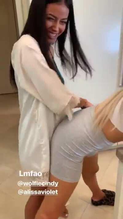 Alissa loves taking it from behind x