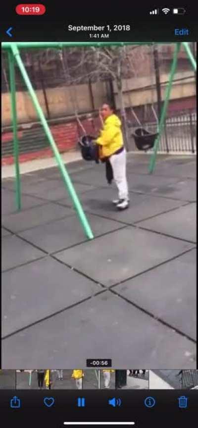 Nigga got hit so hard he had to rethink his path.