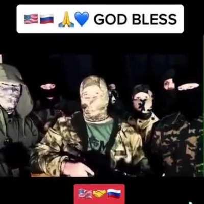 RU POV American volunteers (US) arrived in the Donbas (DPR) and recorded a video statement