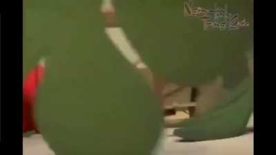 This is what happens when you eat the horrible shit that is Basil. The pain he inflicts on others will not stop even after death.