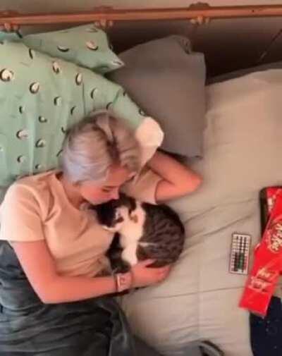 Thanks, I love cuddles with kitty