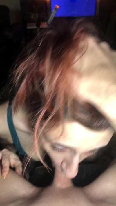 Look at me while you fuck my throat