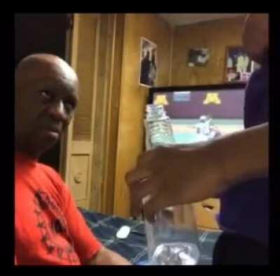 He so disappointed in you that he let you drink it.