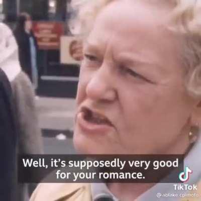 From 1982, A Vox Pop with a lady offered some edible knickers