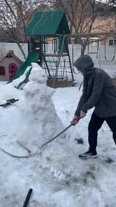 Snowman vs. “bozo”