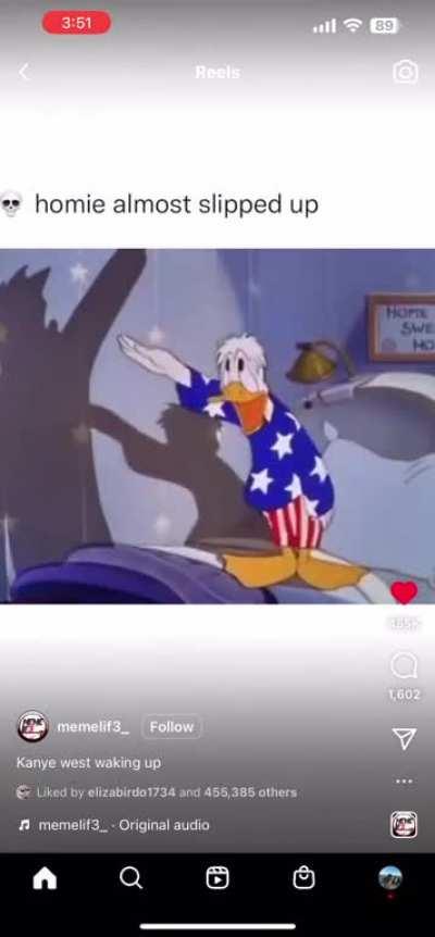 Donald wild for that