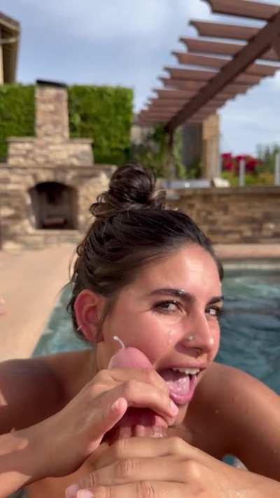 He’s my ex but I still love sucking his cock