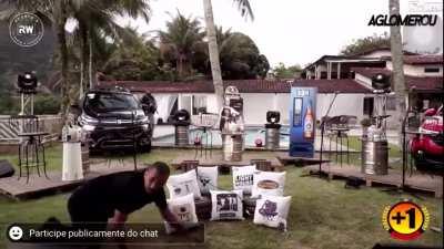 Just playing some music in the backyard