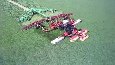 All the hay part 1+2 ? Mowing teddering and windrowing