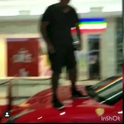 Damaging 2 nice cars for clout