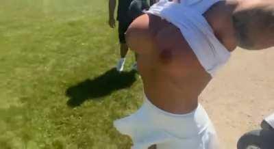 Taking the 800cc boltons out at the golf course again