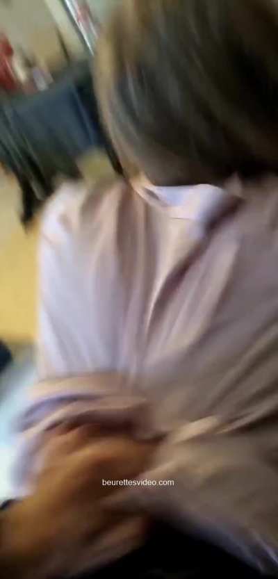 Sexy Blonde wears some lingerie to be Arabed - Une blonde met de la lingerie pour profiter d'une Grosse bite de rebeu