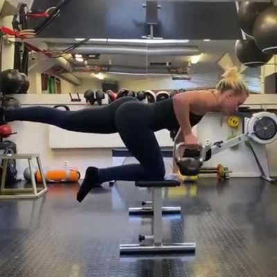 Wow, her cheeks are juicy! 🍑