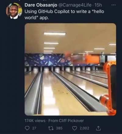Using GitHub Copilot to write a “hello world” app