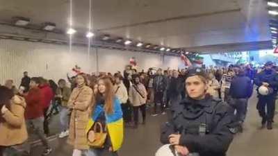 Iranians and Ukrainians protesting side by side in Cologne - Germany