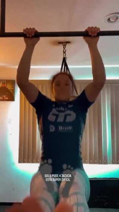 Alexa Grasso's soles while doing pull-ups (From her IG story)