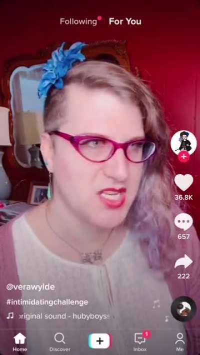 It was challenge for her to be intimidating