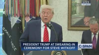 Trump’s response when asked about the situation between India and Pakistan: “It’s a shame, really… they’ve been fighting for many, many centuries”