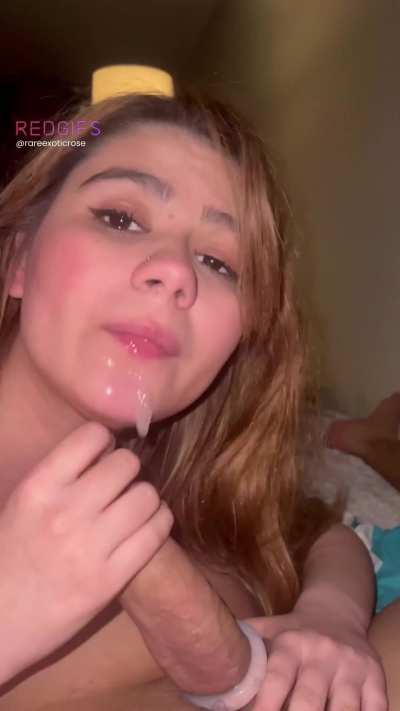 Cute and silly and struggling to deep throat