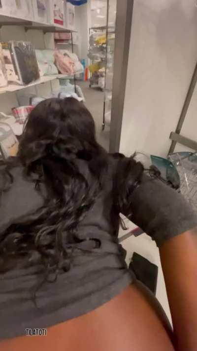 Since the dressing rooms were closed