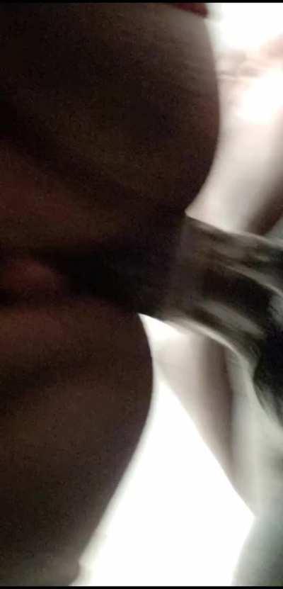 This black dick made my clit swell up