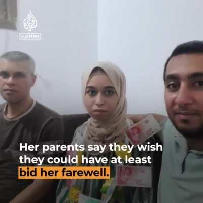 Occupation forces snipers shot dead three year old Imad and his 20 year old cousin Hadeel after they went out of the house to buy little Imad’s favorite fruit clementine tangerine like small sweet orange from a vendor