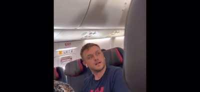 Woman assaults husband for “looking at other women “ on flight (uncensored version)