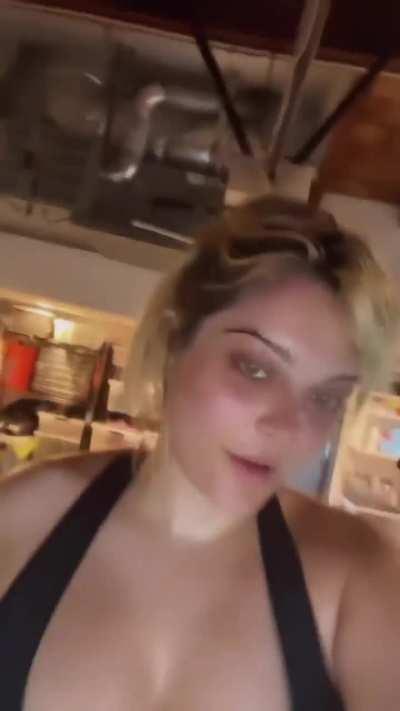 Getting A Good Sweat (IG story January 2024)