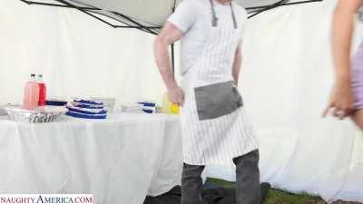 [Alice Visby, 25] Hot brunette Alice Visby tips friend's brother with some wet pussy