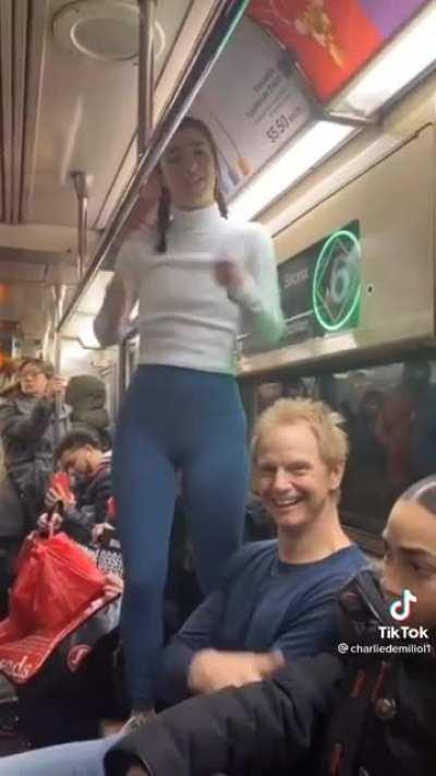 The look on the closest lady’s face says it all