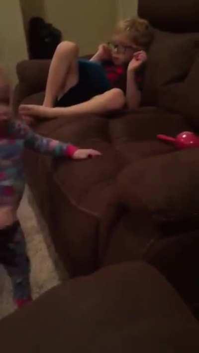 To get dad to stop playing the maracas