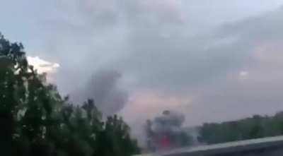 Yesterday's missiles strike on Zaporizhzhia. One of the central parks with no military targets.