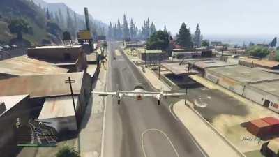 [GTA 5]A man that can flip a jet
