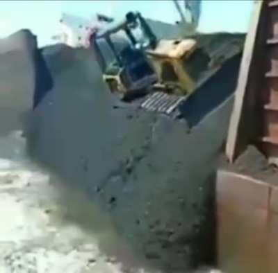 Damage plus bulldozer...