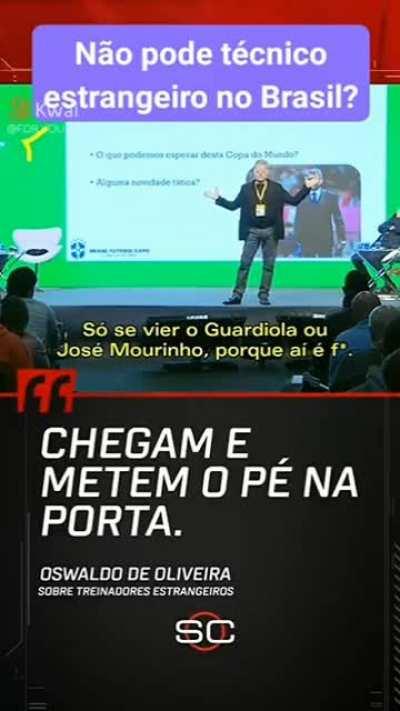 Estranho que não existe nenhum treinador brasileiro atuando fora do país né