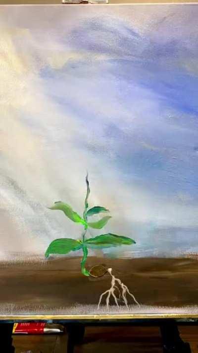 A flower blooming for you